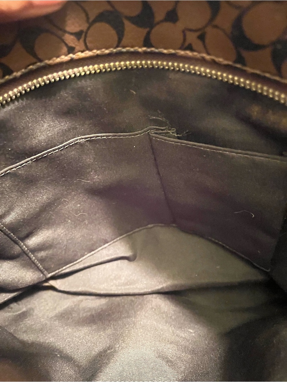 Vintage Coach Chelsea Heritage Brown Signature Stripe Tote - Picture 10 of 11